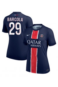 Fotbalové Dres Paris Saint-Germain Bradley Barcola #29 Dámské Domácí Oblečení 2024-25 Krátký Rukáv